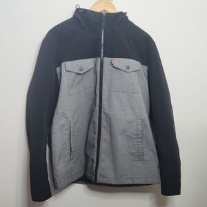 Levi's Men's Hooded Waterproof Arctic Cloth Rain Jacket